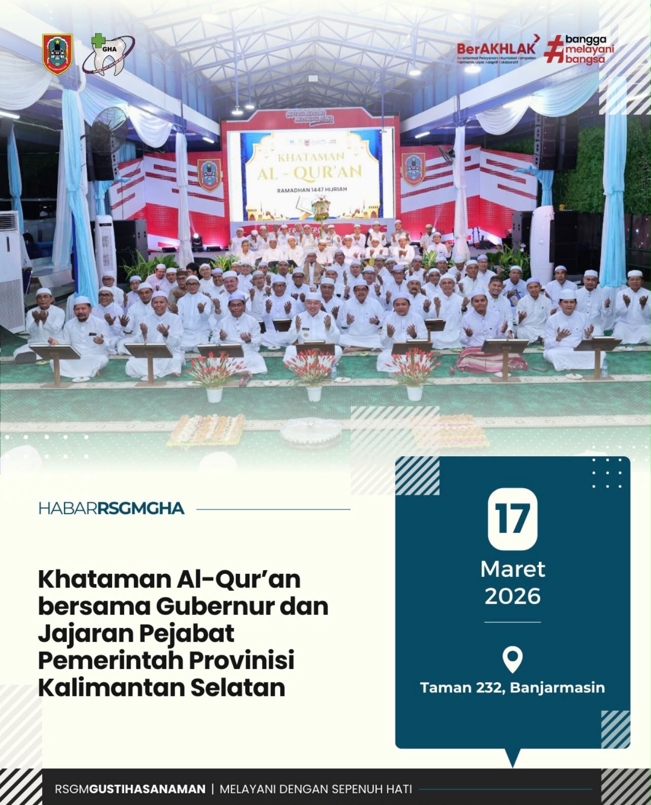 Khataman Al-Qur'an bersama Gubernur dan Jajaran Pejabat Pemerintah Provinsi Kalimantan Selatan