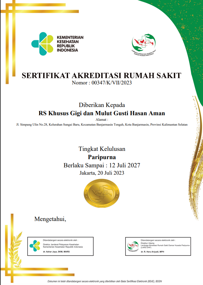 Jadwal Pelayanan RSGM 2026