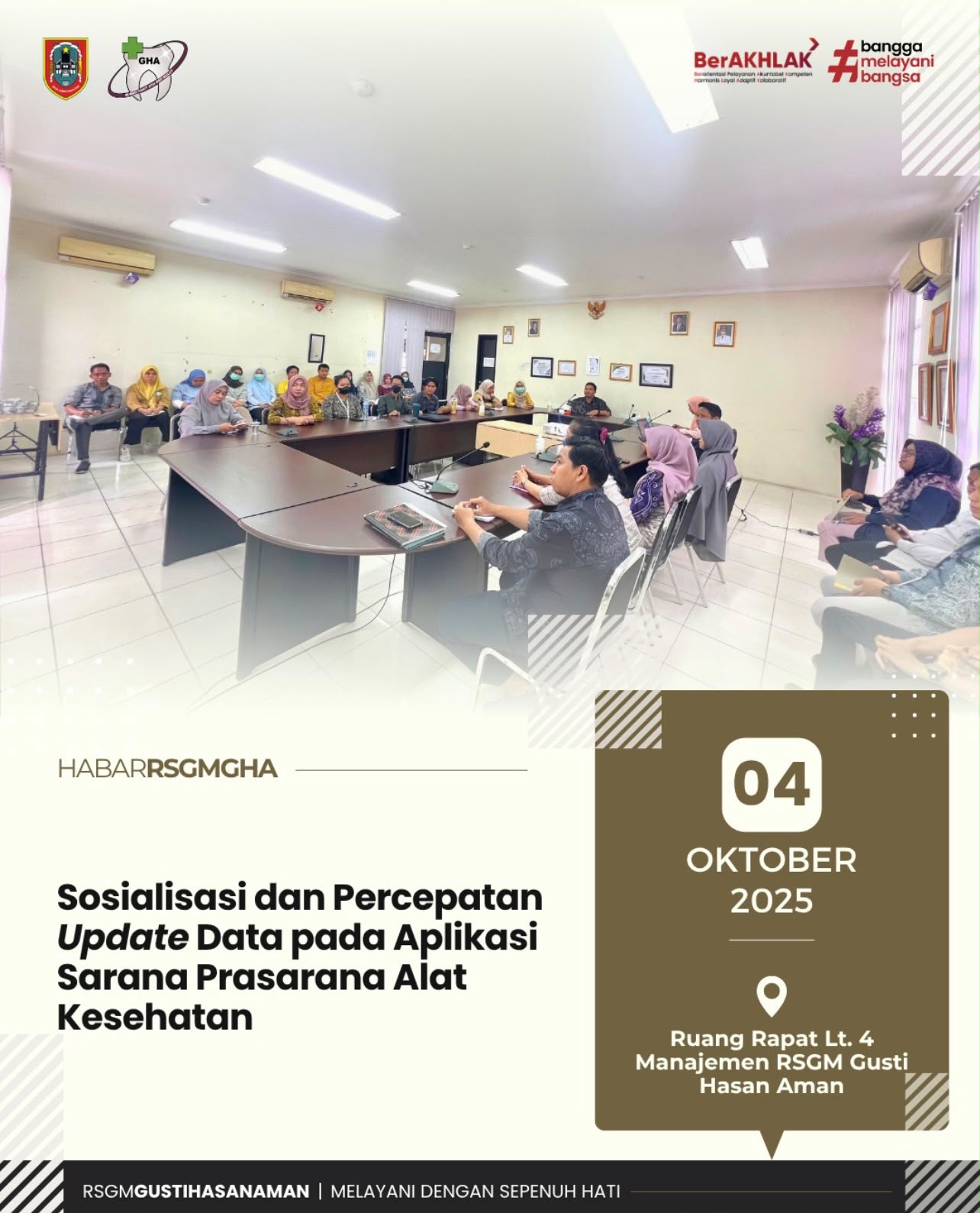 Sosialisai dan Percepatan Update Data Pada Aplikasi Sarana Prasarana Alat Kesehatan