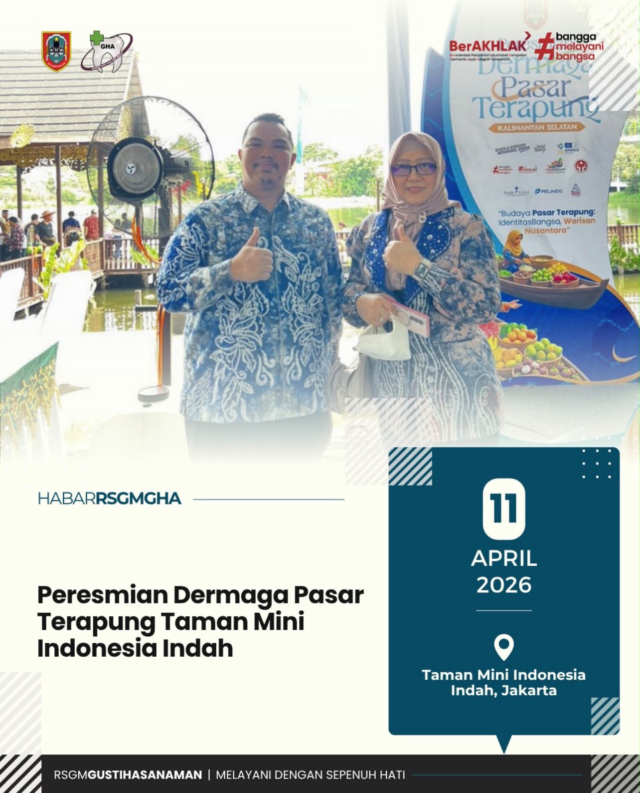 Peresmian Dermaga Pasar Terapung Taman Mini Indonesia Indah