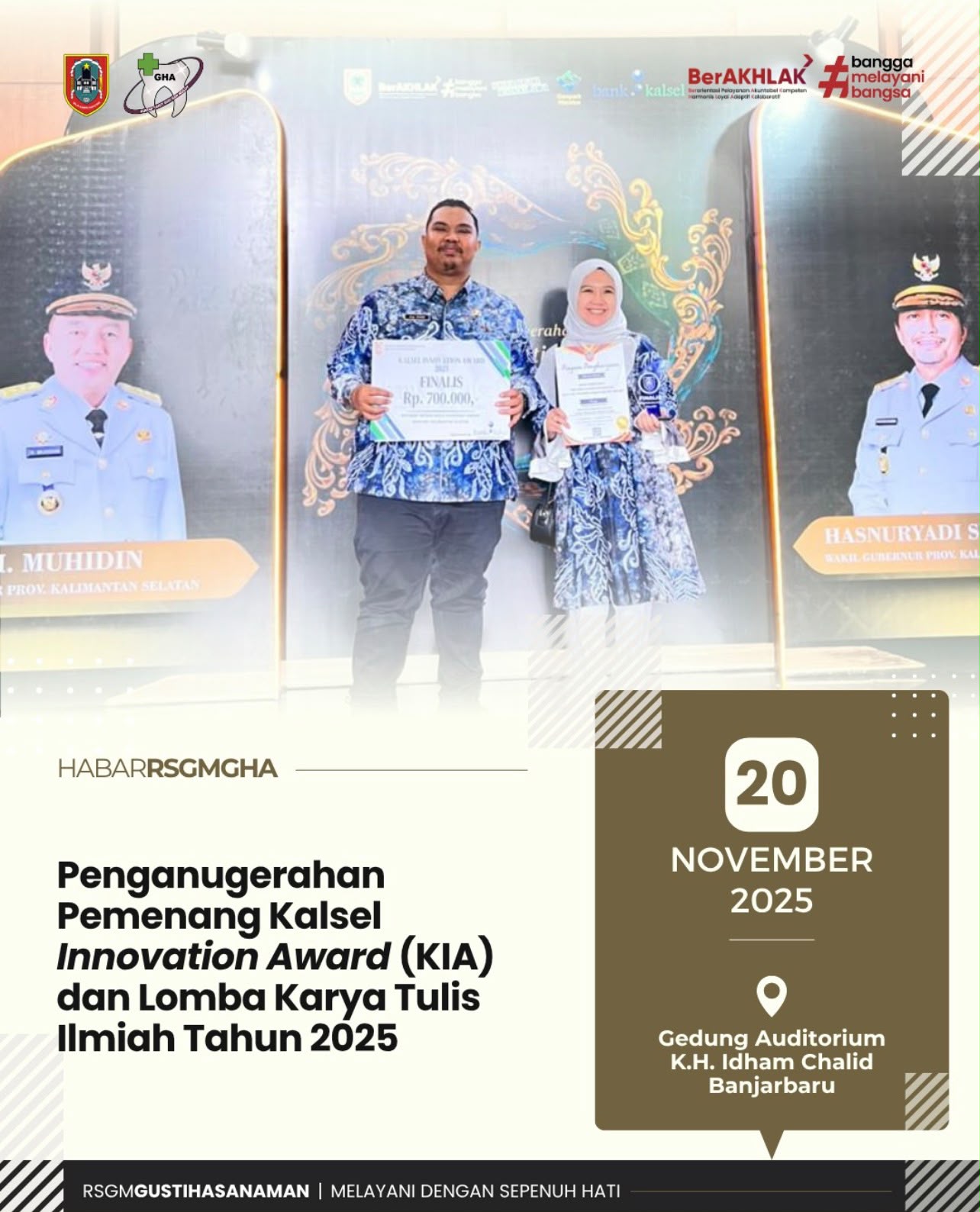 Penganugerahan Pemenang Kalsel Innovation Award (KIA) dan Lomba Karya Tulis Ilmiah Tahun 2025