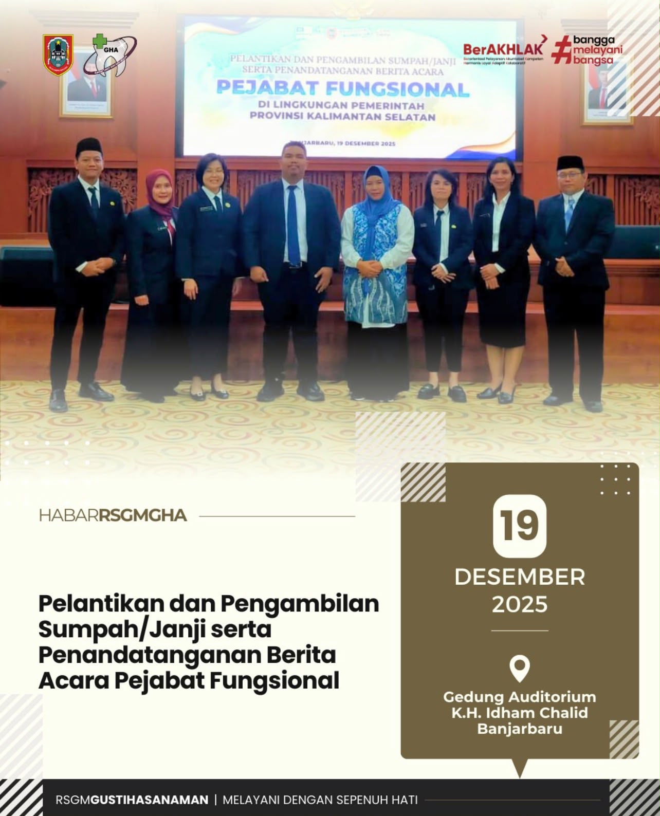 Pelantikan dan Pengambilan Sumpah/Janji serta Penandatanganan Berita Acara Pejabat Fungsional