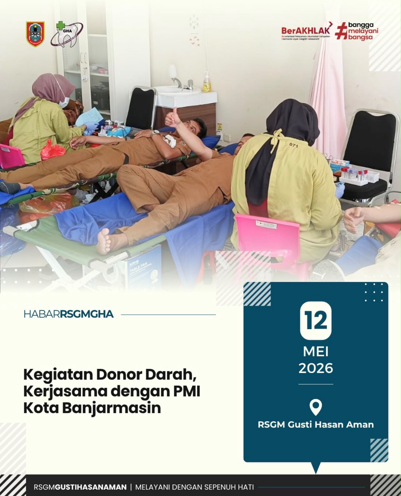 Kegiatan Donor Darah, Kerjasama dengan PMI Kota Banjarmasin